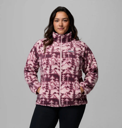 Women's Benton Springs Printed Full Zip Fleece Jacket - Plus Size