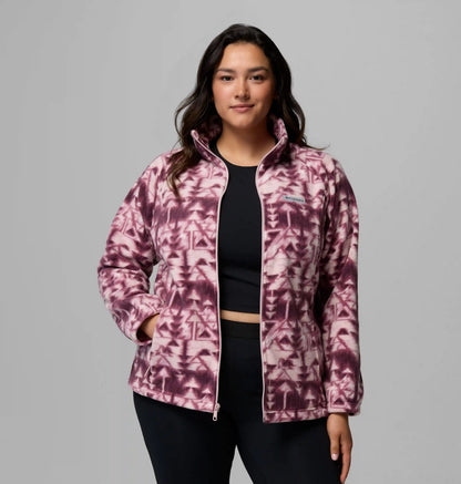 Women's Benton Springs Printed Full Zip Fleece Jacket - Plus Size