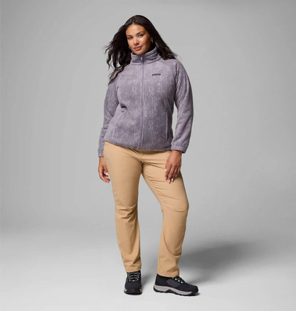 Women's Benton Springs Printed Full Zip Fleece Jacket - Plus Size