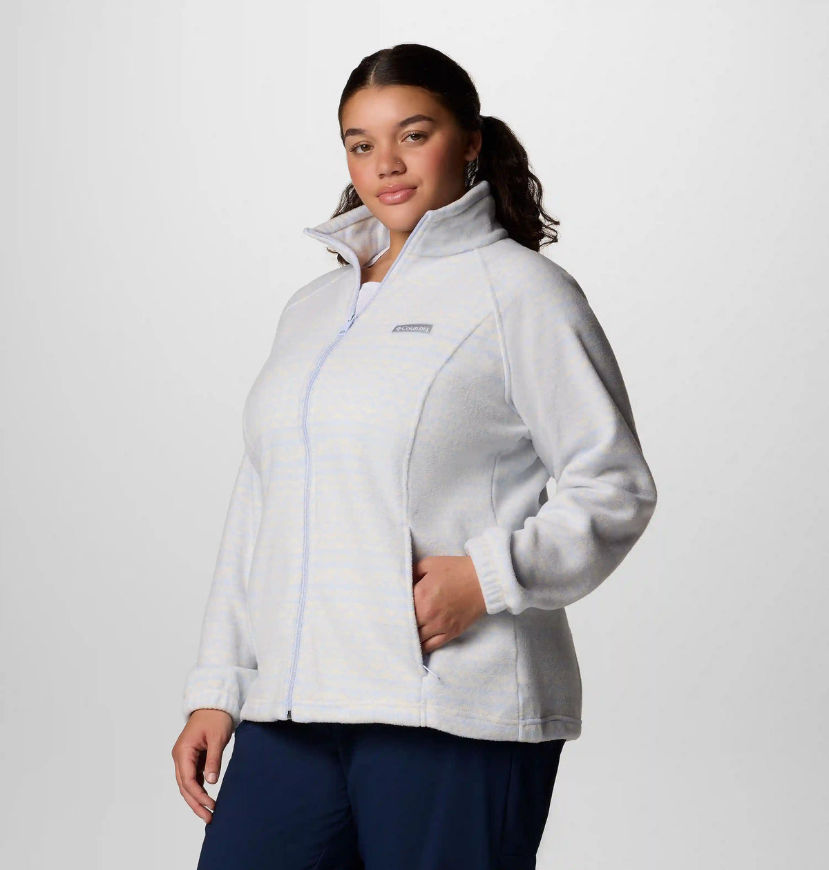 Women's Benton Springs Printed Full Zip Fleece Jacket - Plus Size