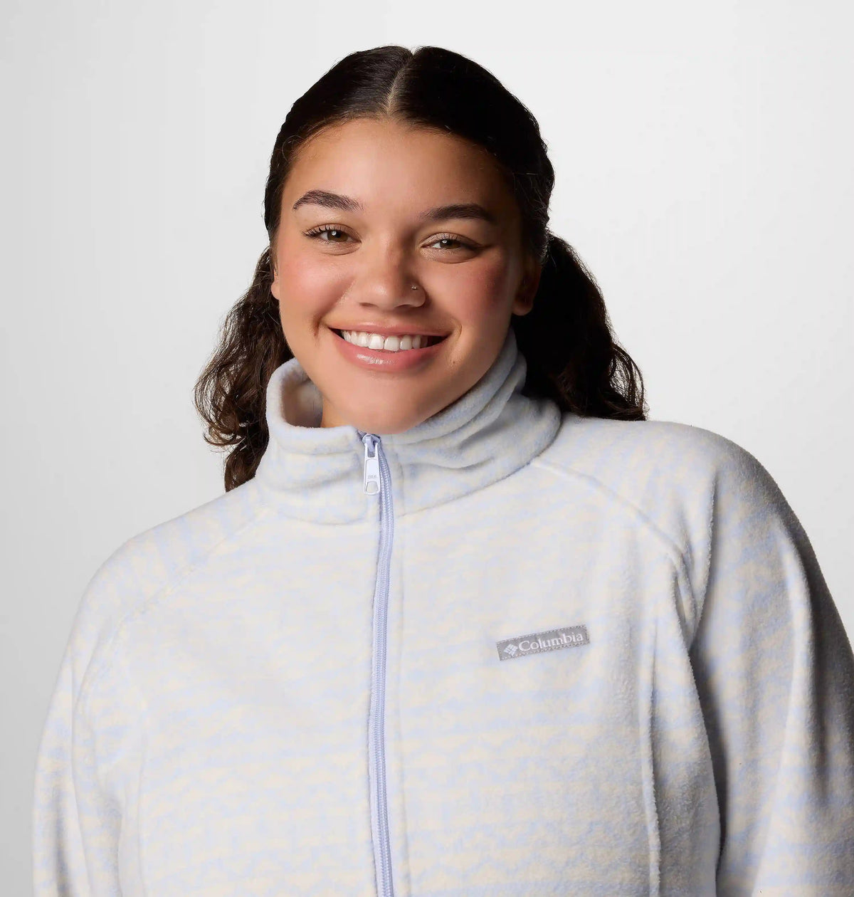 Women's Benton Springs Printed Full Zip Fleece Jacket - Plus Size