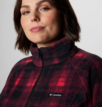 Women's Benton Springs Printed Full Zip Fleece Jacket - Plus Size
