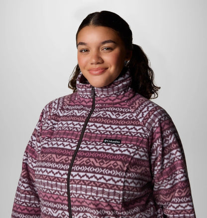 Women's Benton Springs Printed Full Zip Fleece Jacket - Plus Size