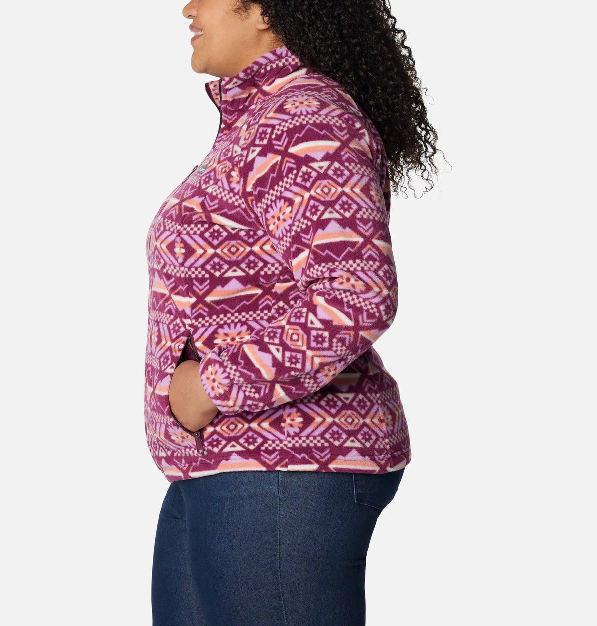 Women's Benton Springs Printed Full Zip Fleece Jacket - Plus Size