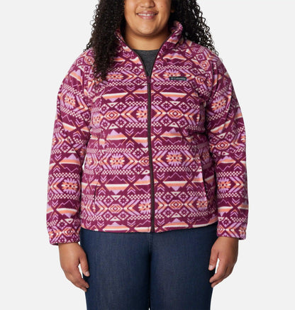 Women's Benton Springs Printed Full Zip Fleece Jacket - Plus Size