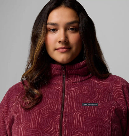 Women's Benton Springs Printed Full Zip Fleece Jacket - Plus Size