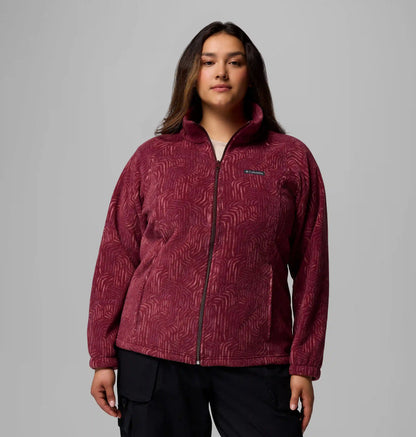 Women's Benton Springs Printed Full Zip Fleece Jacket - Plus Size