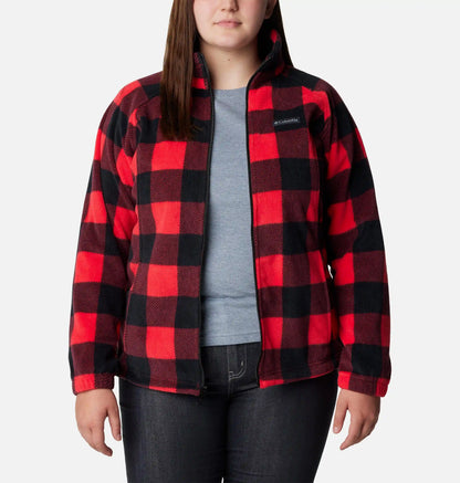 Women's Benton Springs Printed Full Zip Fleece Jacket - Plus Size