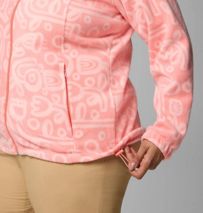 Women's Benton Springs Printed Full Zip Fleece Jacket - Plus Size
