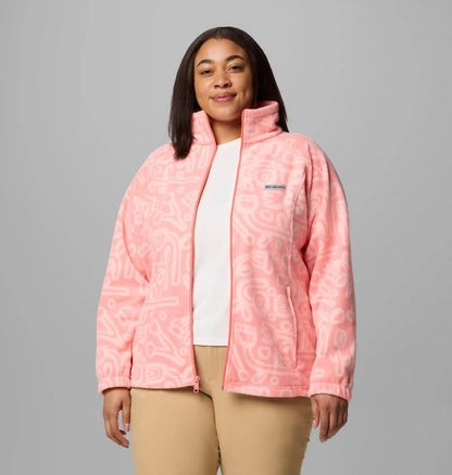 Women's Benton Springs Printed Full Zip Fleece Jacket - Plus Size