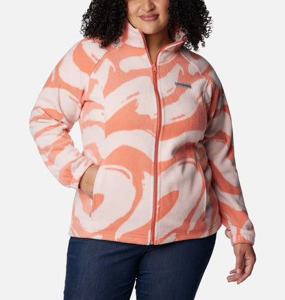 Women's Benton Springs Printed Full Zip Fleece Jacket - Plus Size