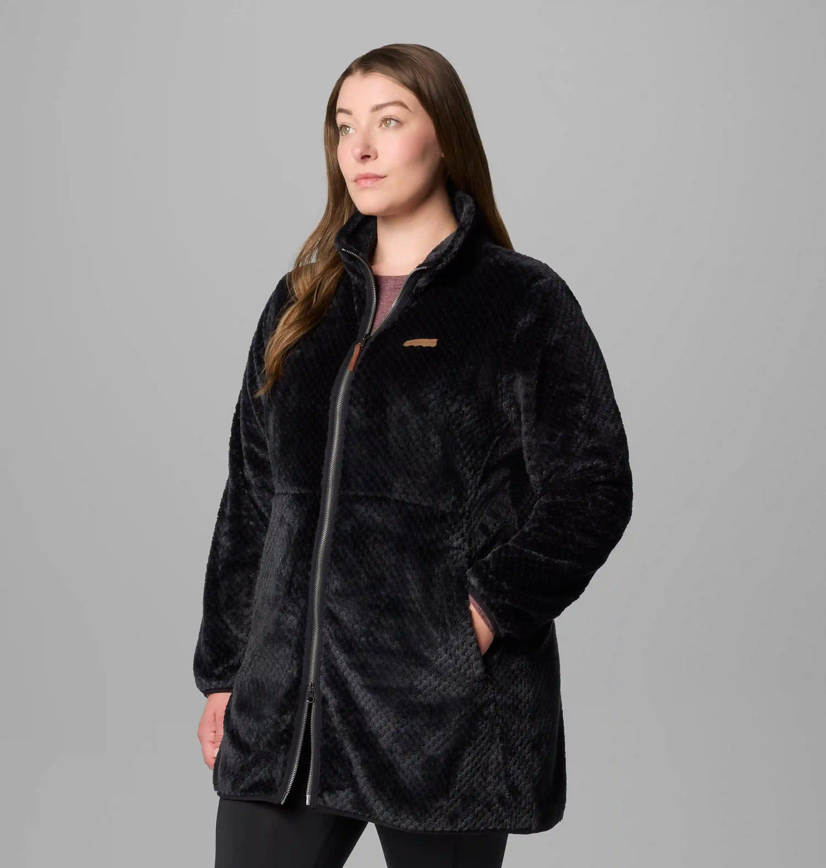 Women's Fire Side Long Full Zip Fleece Jacket - Plus Size