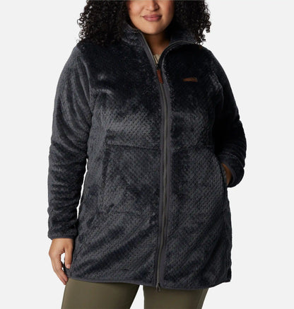 Women's Fire Side Long Full Zip Fleece Jacket - Plus Size