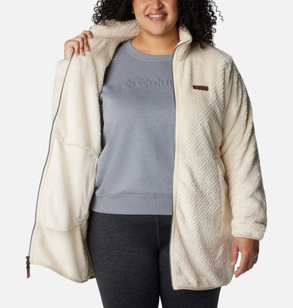 Women's Fire Side Long Full Zip Fleece Jacket - Plus Size