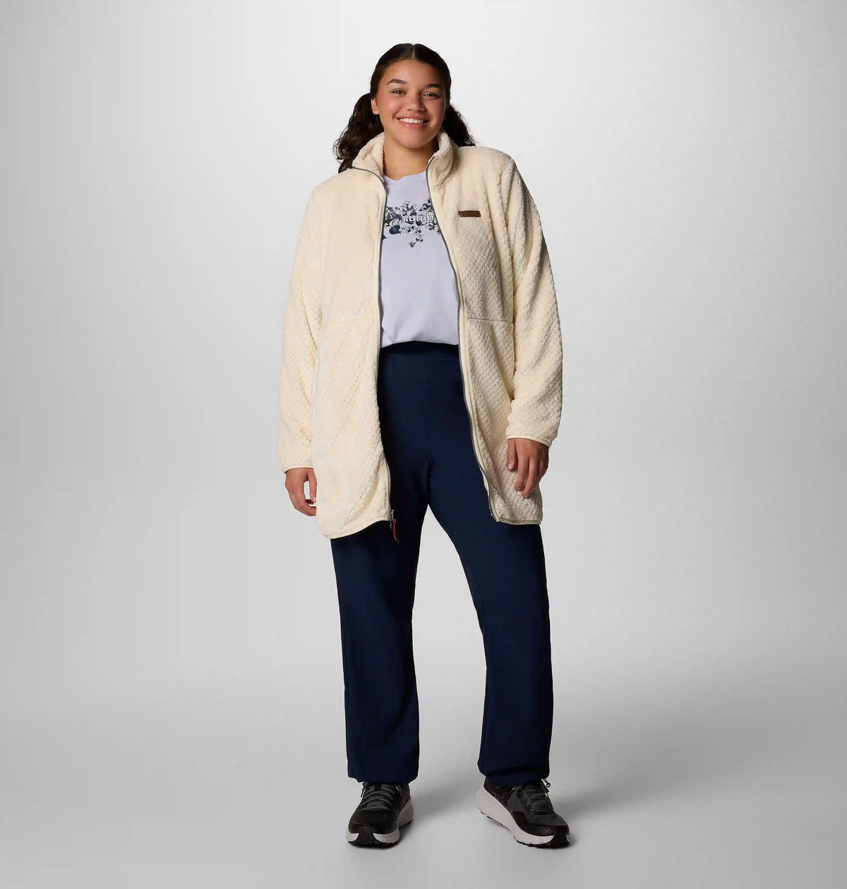 Women's Fire Side Long Full Zip Fleece Jacket - Plus Size