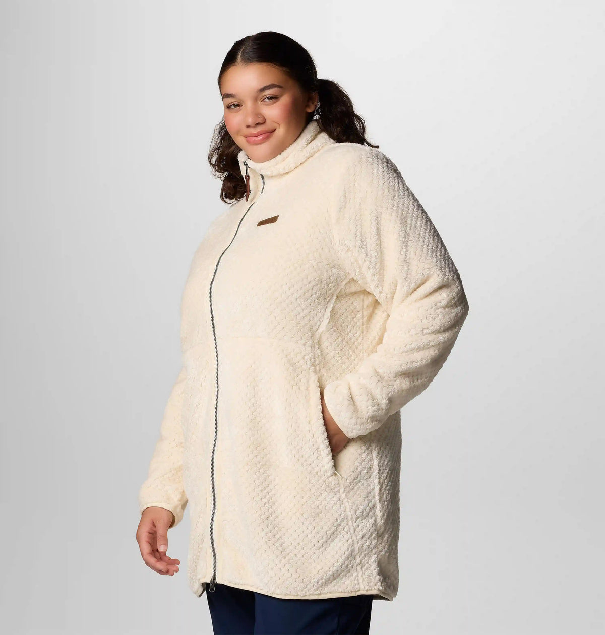 Women's Fire Side Long Full Zip Fleece Jacket - Plus Size