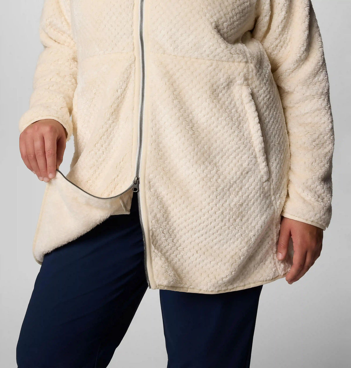 Women's Fire Side Long Full Zip Fleece Jacket - Plus Size