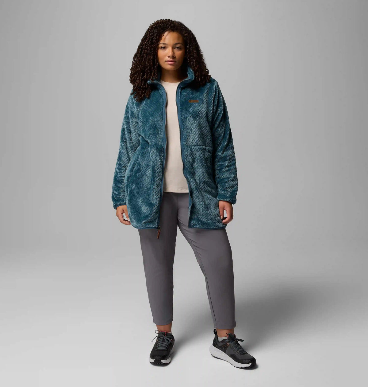 Women's Fire Side Long Full Zip Fleece Jacket - Plus Size