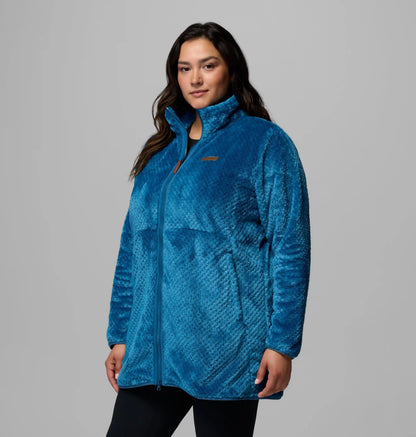 Women's Fire Side Long Full Zip Fleece Jacket - Plus Size