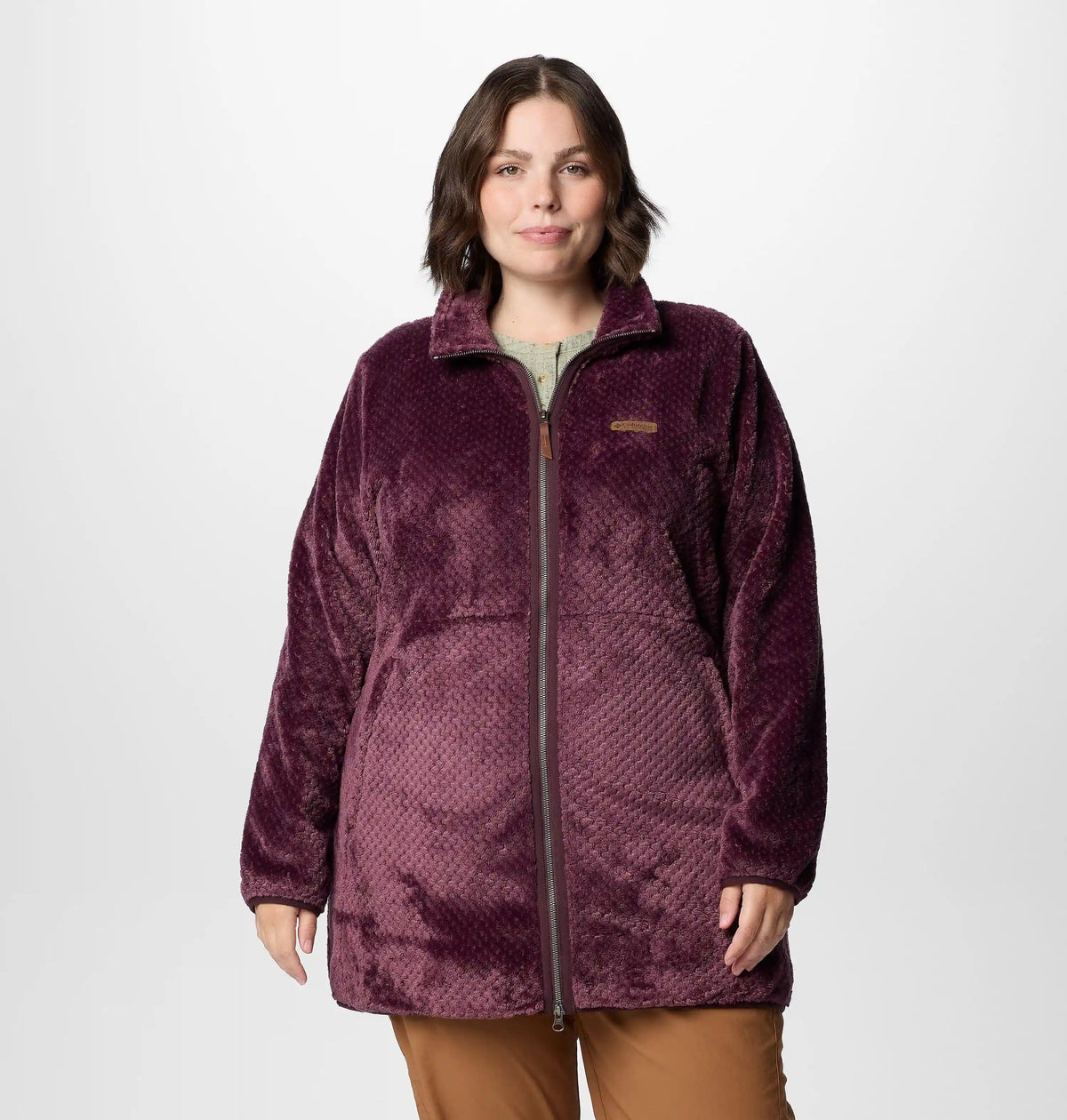 Women's Fire Side Long Full Zip Fleece Jacket - Plus Size