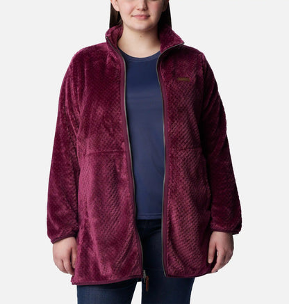 Women's Fire Side Long Full Zip Fleece Jacket - Plus Size