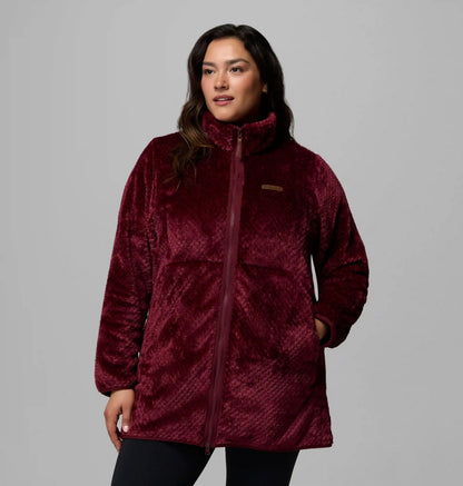 Women's Fire Side Long Full Zip Fleece Jacket - Plus Size
