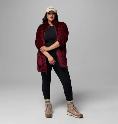 Women's Fire Side Long Full Zip Fleece Jacket - Plus Size
