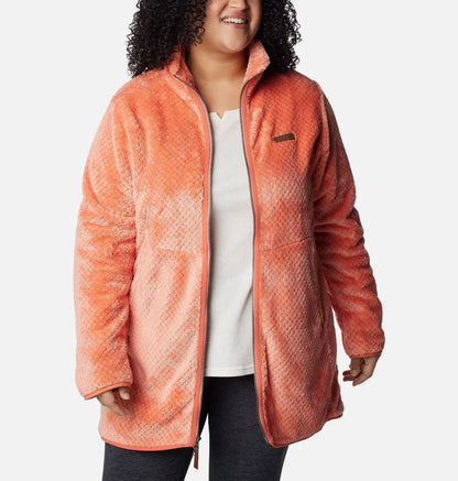 Women's Fire Side Long Full Zip Fleece Jacket - Plus Size
