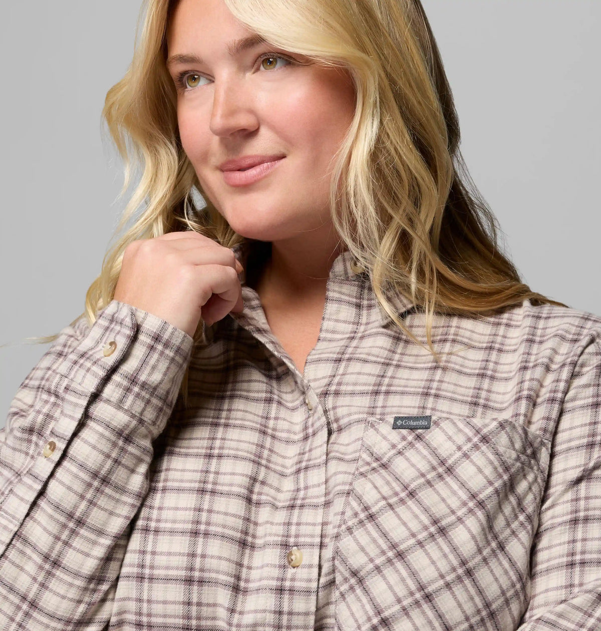 Women's Calico Basin Flannel Long Sleeve Shirt - Plus Size
