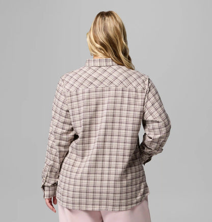 Women's Calico Basin Flannel Long Sleeve Shirt - Plus Size