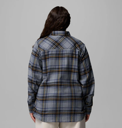 Women's Calico Basin Flannel Long Sleeve Shirt - Plus Size