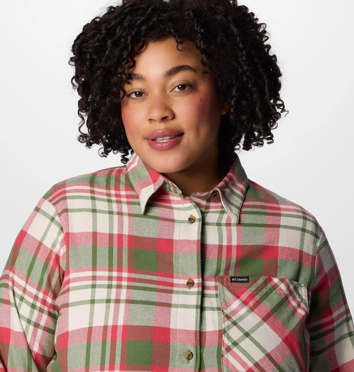 Women's Calico Basin Flannel Long Sleeve Shirt - Plus Size