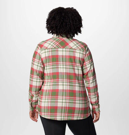 Women's Calico Basin Flannel Long Sleeve Shirt - Plus Size