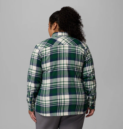 Women's Calico Basin Flannel Long Sleeve Shirt - Plus Size