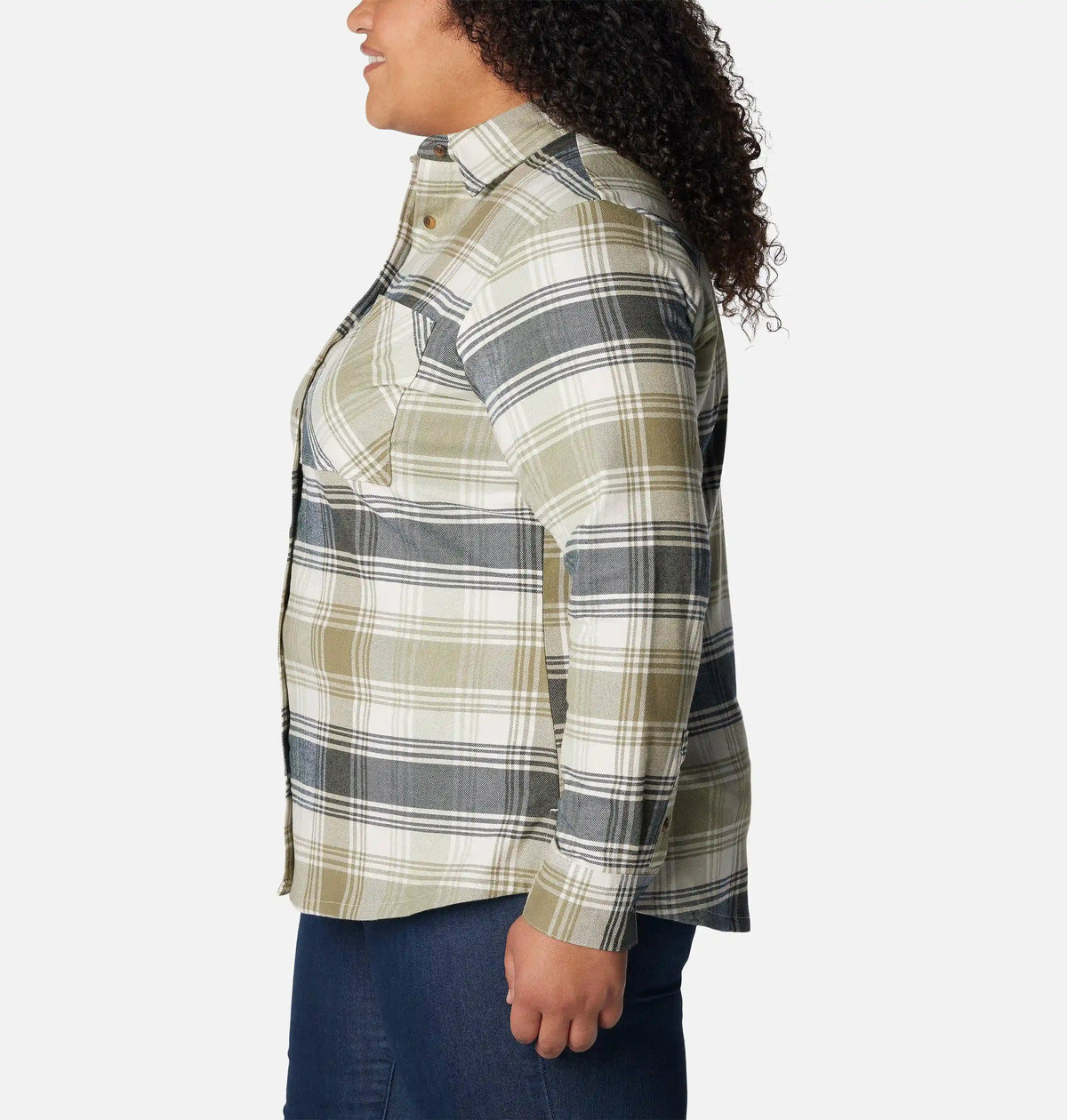 Women's Calico Basin Flannel Long Sleeve Shirt - Plus Size
