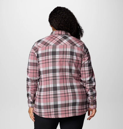 Women's Calico Basin Flannel Long Sleeve Shirt - Plus Size