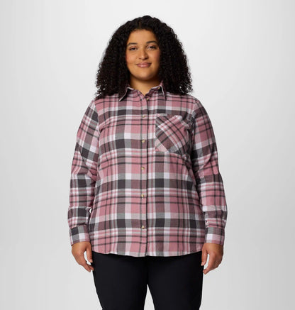 Women's Calico Basin Flannel Long Sleeve Shirt - Plus Size