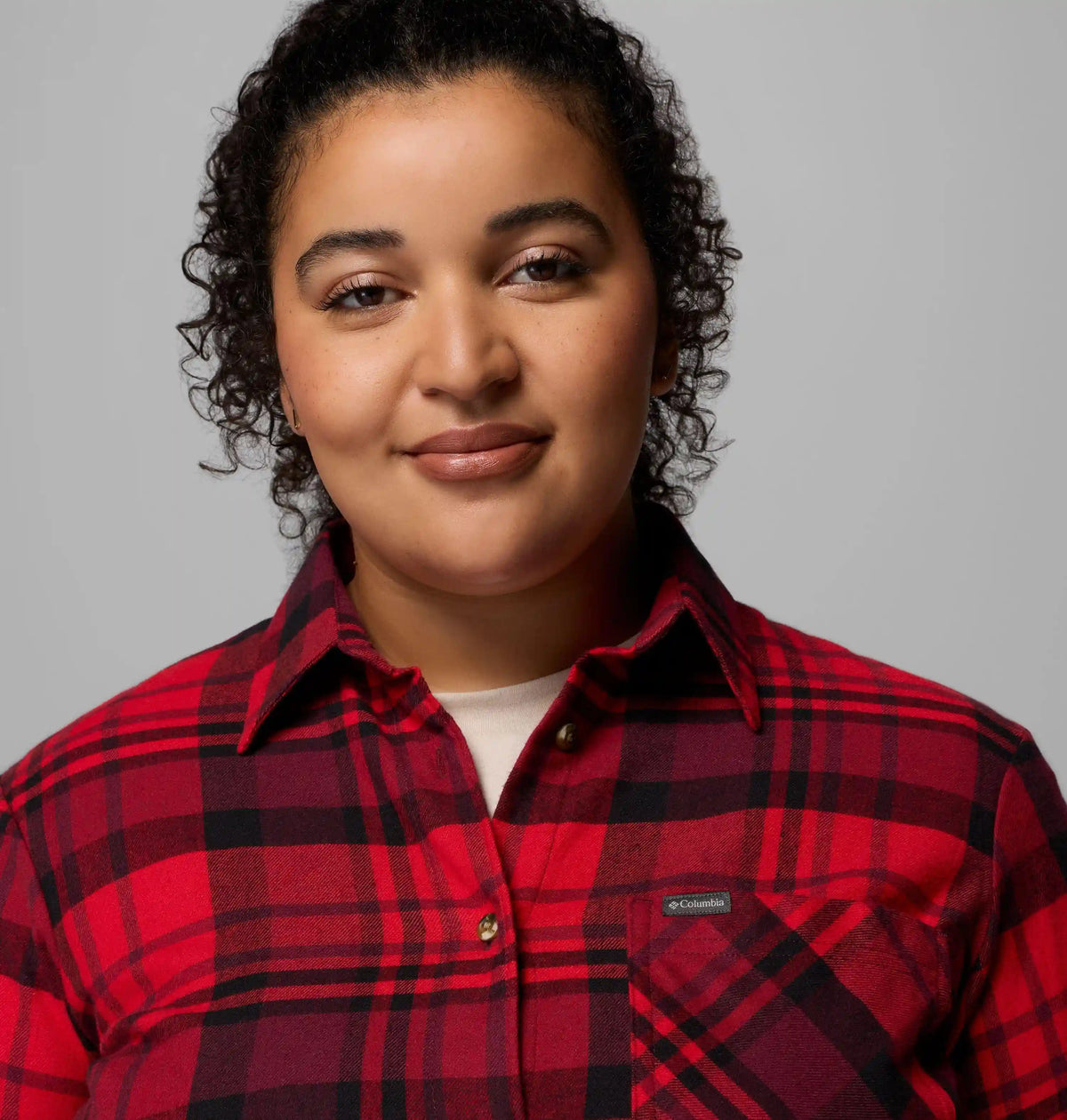 Women's Calico Basin Flannel Long Sleeve Shirt - Plus Size