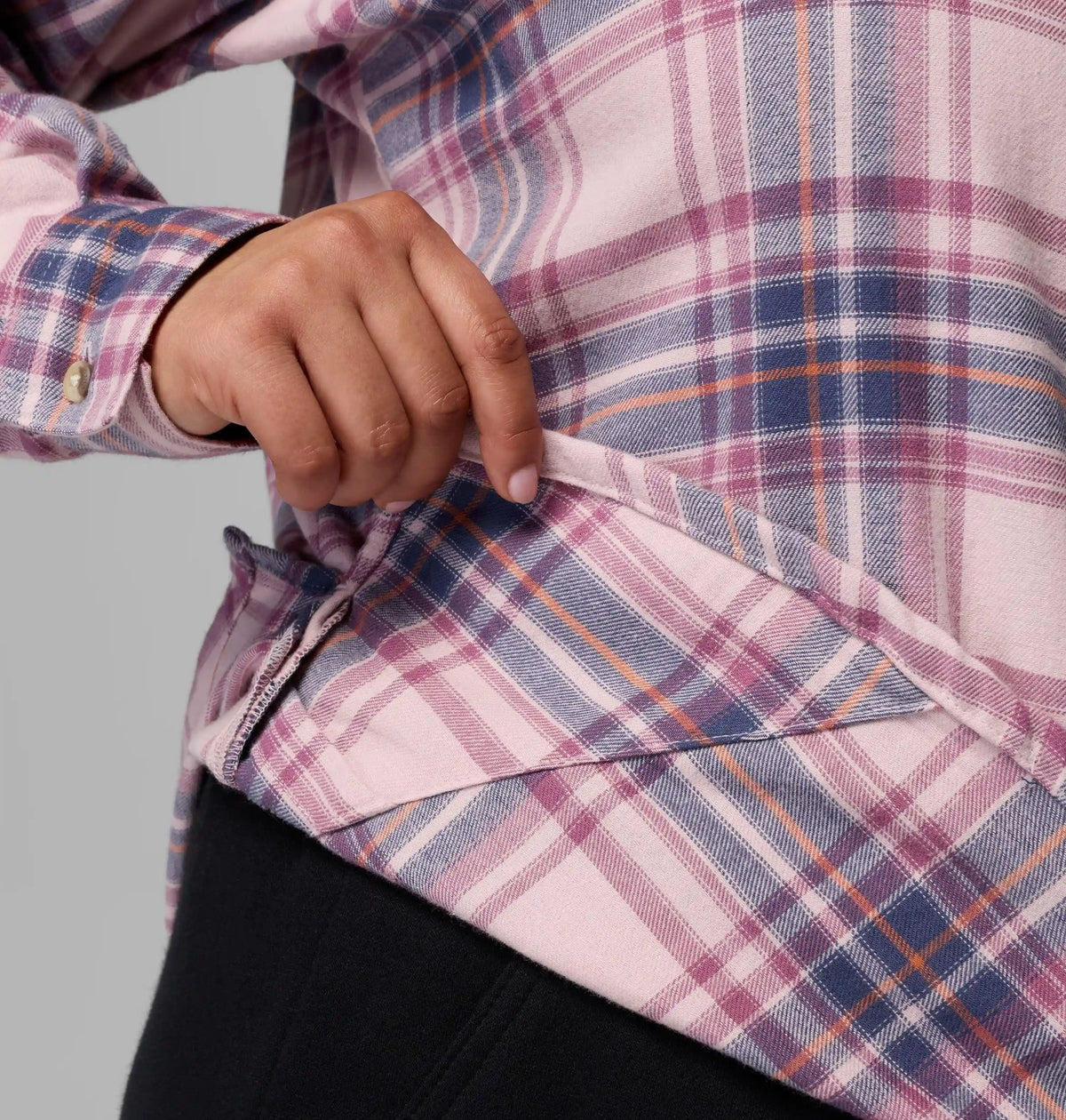 Women's Calico Basin Flannel Long Sleeve Shirt - Plus Size