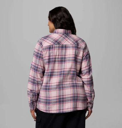Women's Calico Basin Flannel Long Sleeve Shirt - Plus Size