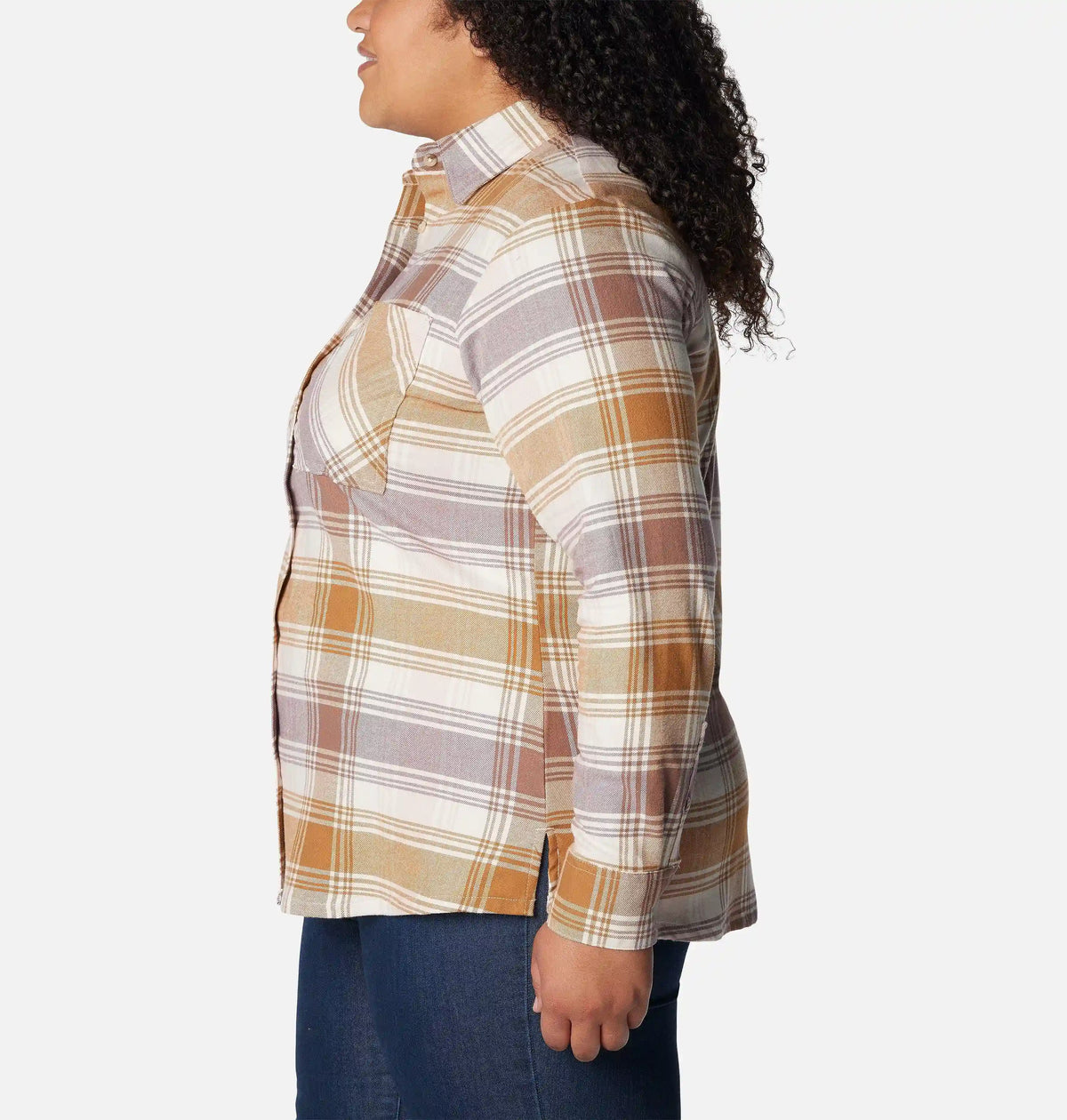 Women's Calico Basin Flannel Long Sleeve Shirt - Plus Size