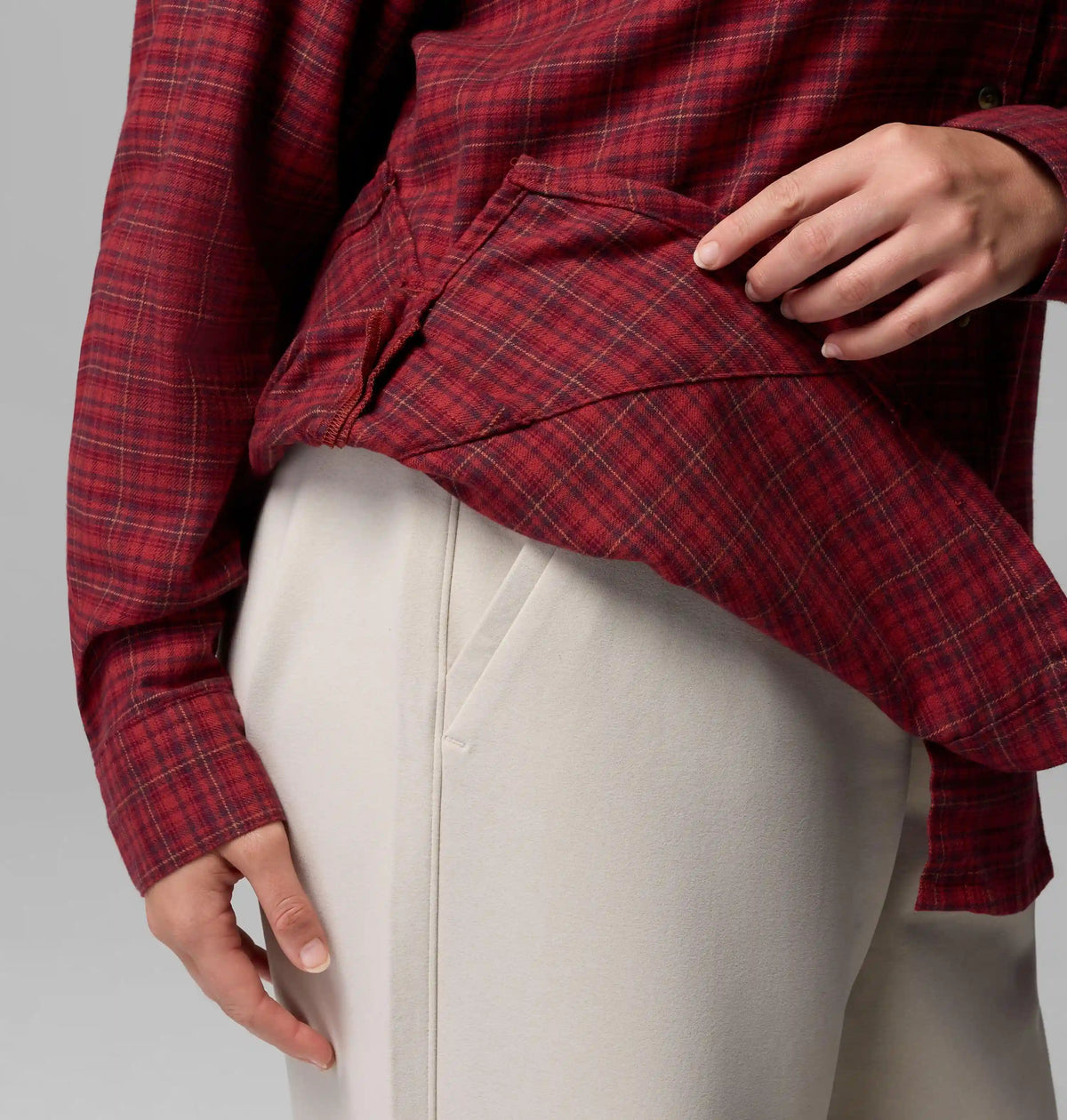 Women's Calico Basin Flannel Long Sleeve Shirt - Plus Size