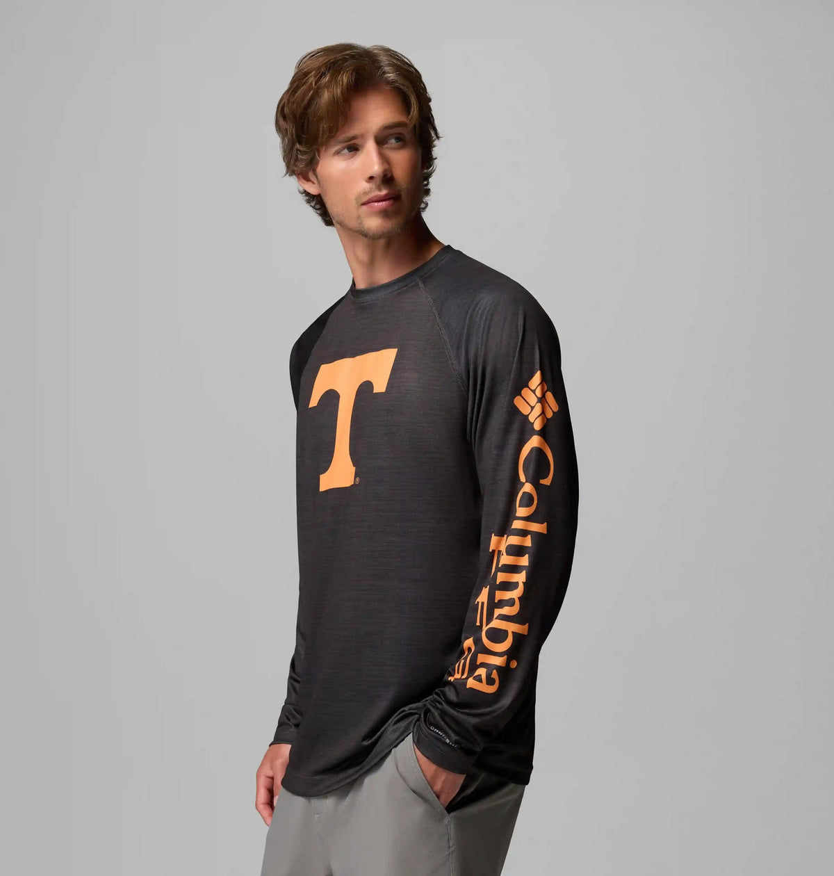Men's Collegiate PFG Terminal Tackle Heather Long Sleeve Shirt - Tennessee