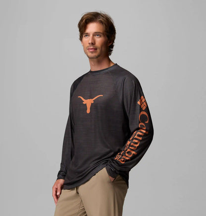 Men's Collegiate PFG Terminal Tackle Heather Long Sleeve Shirt - Texas
