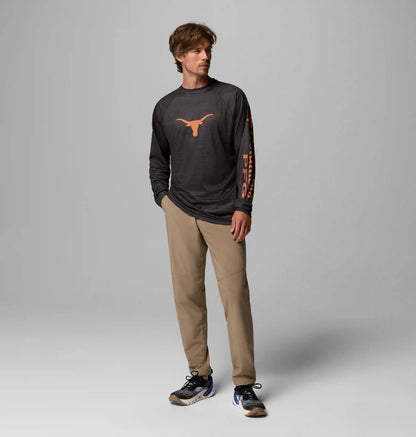 Men's Collegiate PFG Terminal Tackle Heather Long Sleeve Shirt - Texas