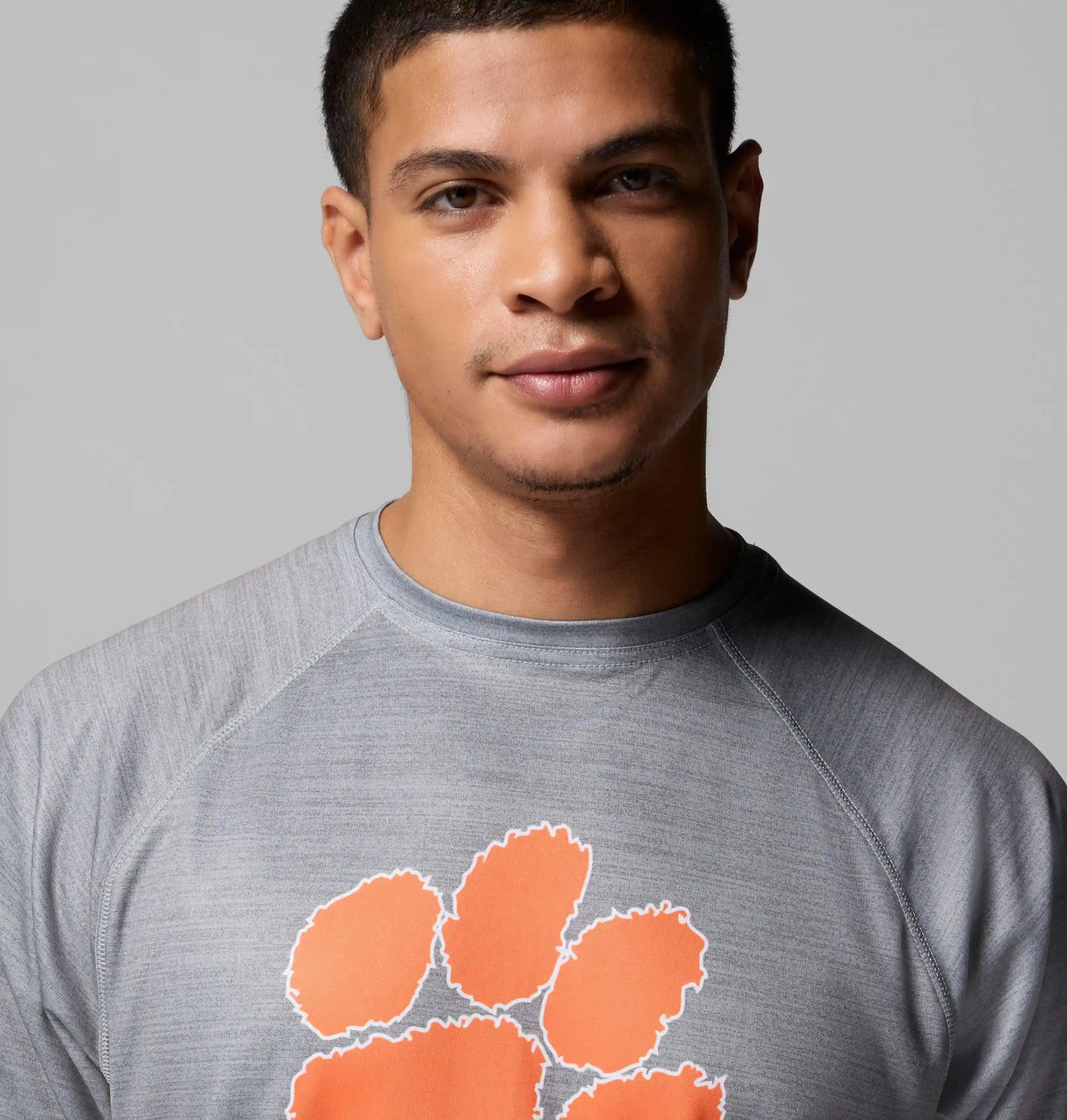 Men's Collegiate PFG Terminal Tackle Heather Long Sleeve Shirt - Clemson