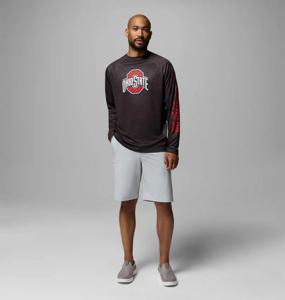 Men's Collegiate PFG Terminal Tackle Heather Long Sleeve Shirt - Ohio State