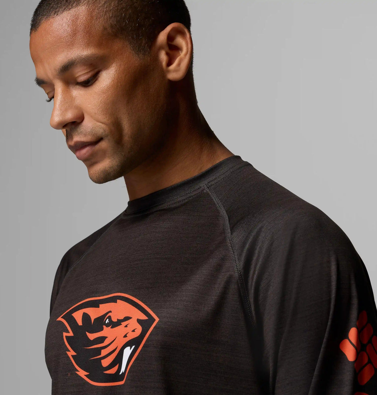 Men's Collegiate PFG Terminal Tackle Heather Long Sleeve Shirt - Oregon State