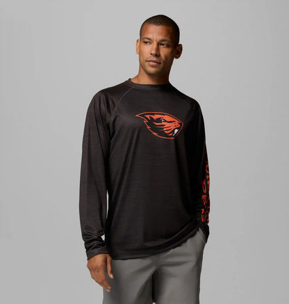 Men's Collegiate PFG Terminal Tackle Heather Long Sleeve Shirt - Oregon State