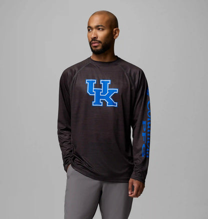 Men's Collegiate PFG Terminal Tackle Heather Long Sleeve Shirt - Kentucky